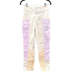 Maria Vittoria Paolillo MVP | Women's High Waist Ankle Crop Patchwork Jeans Sz 4